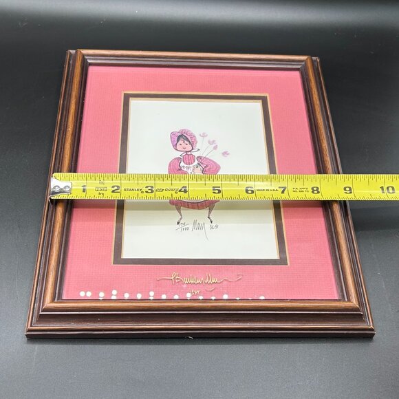 P. Buckley Moss “Anne” Framed and Matted Print 1986 Signed Numbered 194/1000 VTG - Picture 9 of 9